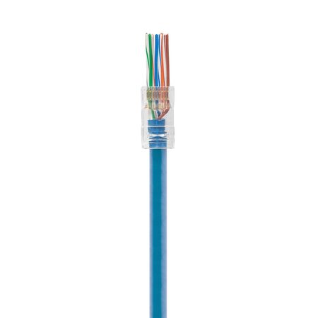 RJ45 Cat6 PT Series Pass Through Connector | Fast Termination | Pack of 50 | by SERVEREDGE