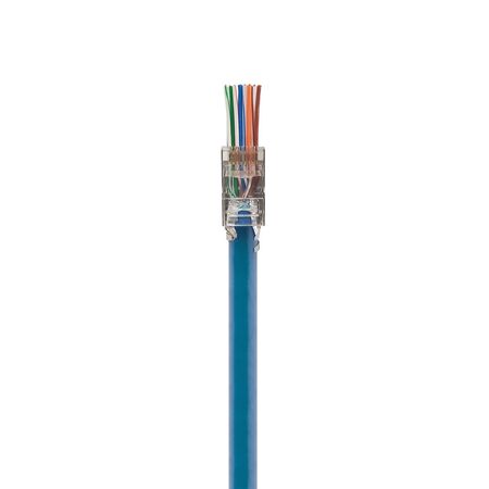 RJ45 Cat6A Shielded Pass Through Connector | Fast Termination | Pack of 10 | by SERVEREDGE
