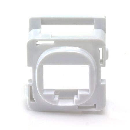 RJ45 Clipsal Bezel | White Finish | Pack of 10 | Compatible with Standard Clipsal Wall Plates | by SERVEREDGE