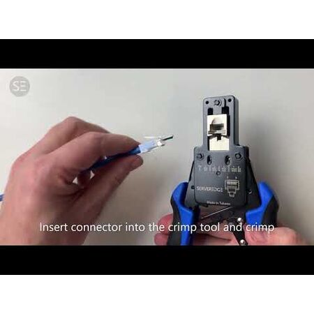 RJ45 Cat6 PT Series Pass Through Connector | Fast Termination | Compatible with Solid & Stranded Cables | @Pack of 10 | by SERVEREDGE