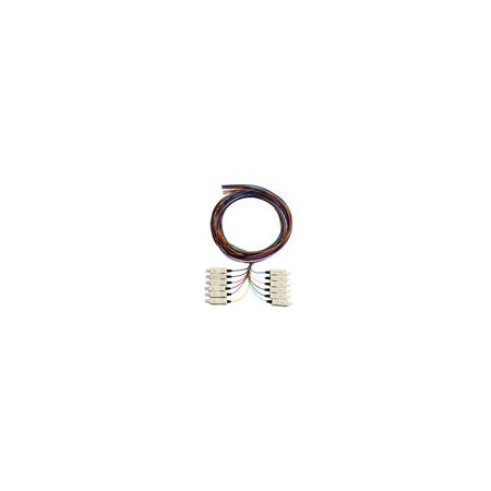 Serveredge ST Pigtail OM1 | 1 Meter Length | 6 Fiber Strands | Multimode Fiber | by SERVEREDGE