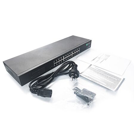 24-Port Gigabit Network Switch | 56Gbps Bandwidth | Energy-Efficient Technology | Rackmount Design | by SERVEREDGE