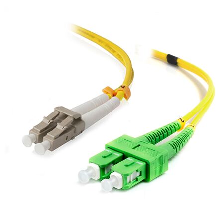 Single Mode Duplex LSZH Fibre Cable 15m | 9/125 Micron Core | 100% Optically Tested | by SERVEREDGE