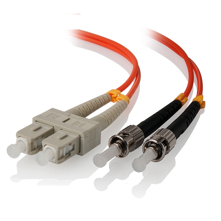 SCST Multi Mode Duplex LSZH Fibre Cable | 62.5/125 Microns | 2m Length | 100% Optically Tested | by SERVEREDGE