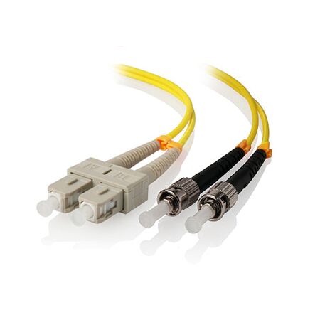 SCST Single Mode Duplex LSZH Fibre Cable | 9/125 Micron Core | Low Smoke Zero Halogen Jacket | @0.5m | by SERVEREDGE