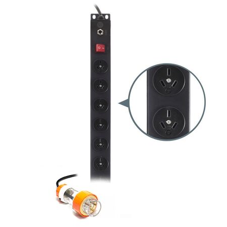 12 Port Vertical PDU | 0RU Mount | 3 Pin AUS G Outlets | 20A Rating | by SERVEREDGE