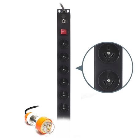 20 Port Vertical PDU | 20A 240V | 20 x AUS GPO Outputs | by SERVEREDGE
