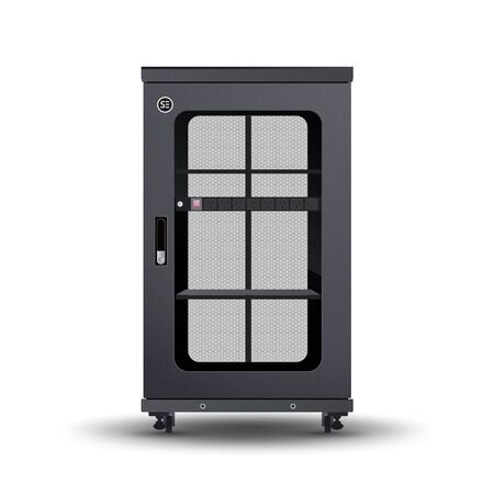 Serveredge 24RU Free Standing Cabinet | Fully Assembled | Steel Construction | 600mm Width & Depth | by SERVEREDGE
