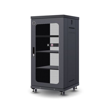 Serveredge 24RU Free Standing Cabinet | Fully Assembled | Steel Construction | 600mm Width & Depth | by SERVEREDGE