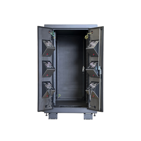 Server Rack Cabinet 24RU | Acoustic Design & Fully Assembled | Premium Free Standing | by SERVEREDGE