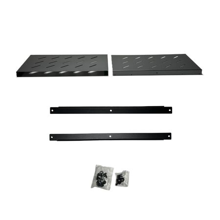 1RU Universal Fixed Shelf | Adjustable Depth 260mm to 430mm | Durable Steel Construction | by SERVEREDGE