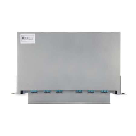 SC OM4 24 Port 1RU Fibre Sliding Patch Panel | Splice Cassette & Protector | Easy Access Design | by SERVEREDGE