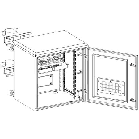 9RU Server Rack Cabinet | IP56 Rated | 600mm Wide & 450mm Deep | by SERVEREDGE