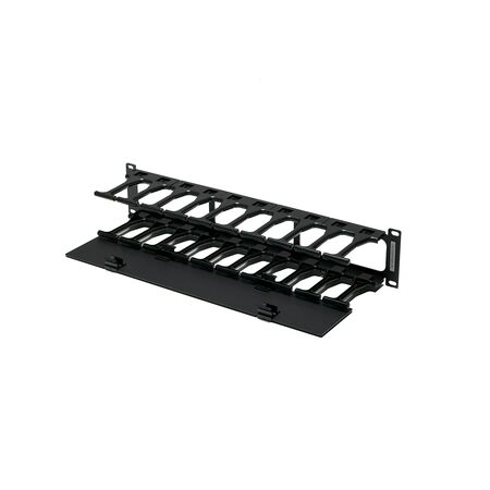 2RU Horizontal Cable Management | 106mm T Fingers | Durable Steel Construction | by SERVEREDGE
