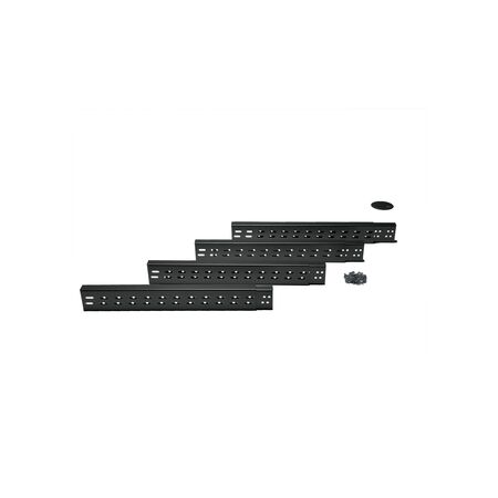 OFeX Series Connect Rails | Adjustable Depth 450mm to 600mm | Compatible with 2POST & 4POST Racks | Powder Coated Finish | by SERVEREDGE