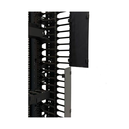 Vertical Cable Manager OFeX Series 42RU 150mm Wide | 149mm T Fingers | Optimizes Airflow | by SERVEREDGE