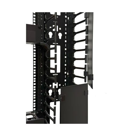 Vertical Cable Manager OFeX Series 42RU 150mm Wide | 149mm T Fingers | Optimizes Airflow | by SERVEREDGE
