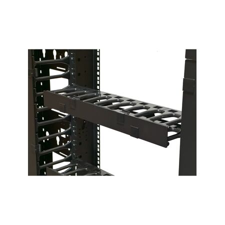 1RU Horizontal Cable Management | 106mm T Fingers Design | Durable Metal Construction | by SERVEREDGE