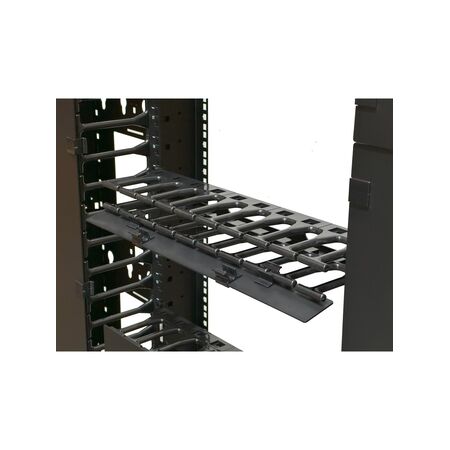 1RU Horizontal Cable Management | 106mm T Fingers Design | Durable Metal Construction | by SERVEREDGE