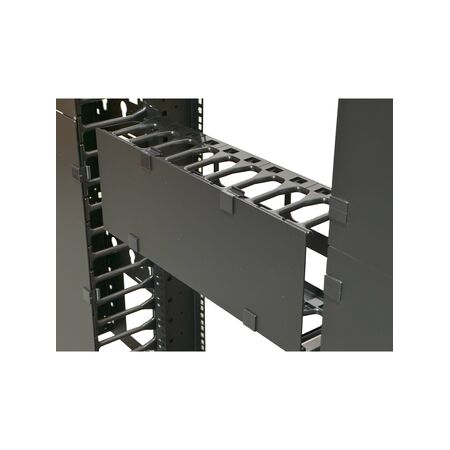 4RU Horizontal Cable Management | T Finger Design | Durable Metal Construction | Powder Coated Finish | by SERVEREDGE