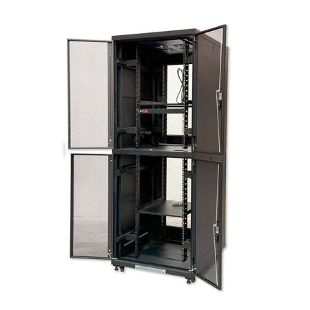42RU Free Standing Server Cabinet | Fully Assembled | Two-Section Design | 800W x 1000D | by SERVEREDGE