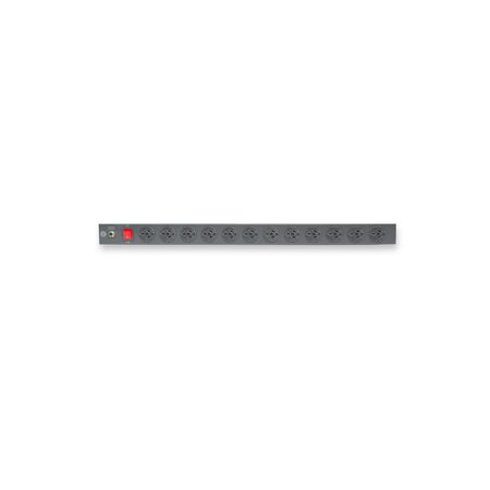 12 Port Vertical PDU | 3 Pin AUS GPO Outputs | 15A Current Rating | Overload Protection | by SERVEREDGE