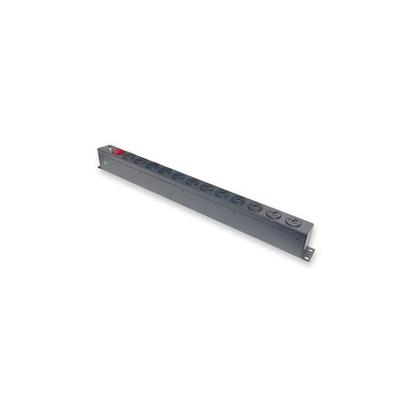 12 Port Vertical PDU | 3 Pin AUS GPO Outputs | 15A Current Rating | Overload Protection | by SERVEREDGE