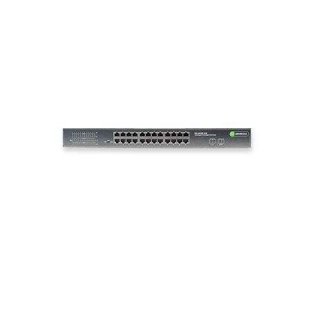 24 Port Gigabit PoE Unmanaged Ethernet Switch | 10/100/1000BASE-T | 2x1G SFP Uplink | by SERVEREDGE