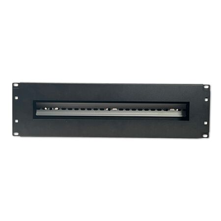 3RU Rack Mount DIN Rail Enclosure | Steel Construction | Easy DIN Rail Installation | by SERVEREDGE
