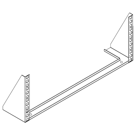 4RU Vertical Mount Wall Bracket | 19 Inch Standard | Durable Steel Construction | Space-Saving Design | by SERVEREDGE