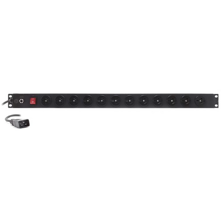 12 Port Vertical PDU | 10A AUS GPO Outputs | IEC C20 Input | 16A, 240V | by SERVEREDGE