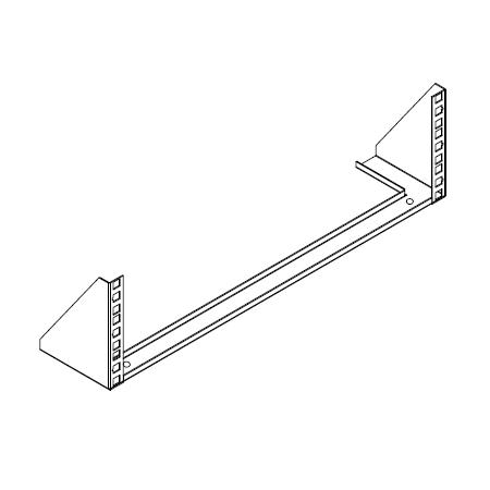 3RU 19 Inch Vertical Mount Wall Bracket | Steel Construction | Space-Saving Design | by SERVEREDGE