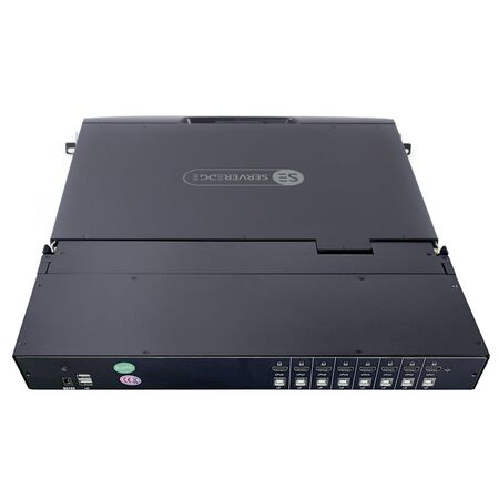 8-Port 19inch LCD KVM Switch | PS/2, USB & HDMI Support | Includes 8 Custom KVM Cables | by SERVEREDGE