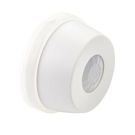 CP Electronics 1-10V Analogue Dimming Compact IP54 Ceiling Surface Mounted PIR Presence/Absence Detector up to 10 Drivers/Ballasts