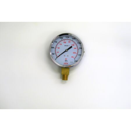 Hydrant Pressure Gauge | Dry Type 55mm Dial | Up to 1000kPa | 1/4 inch PT Thread | by Fire Factory Australia