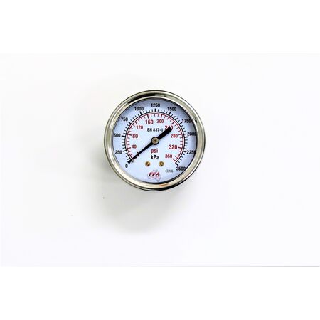 Hydrant Pressure Gauge | Dry Type 55mm Dial | Up to 1000kPa | 1/4 inch PT Thread | by Fire Factory Australia