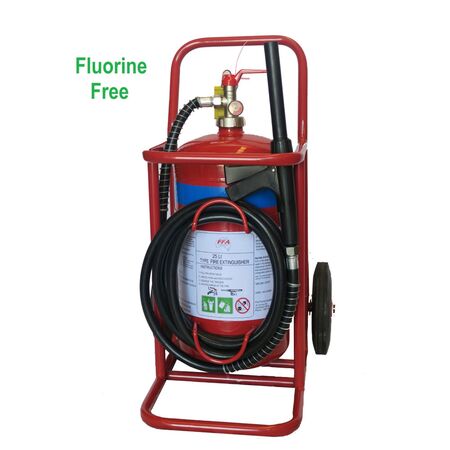 25L Foam 6% FFF Fluorine Free Mobile Extinguisher | Eco-Friendly Fire Suppression | Easy Transport Design | by Fire Factory Australia