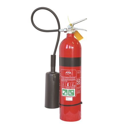 5.0 kg Carbon Dioxide Fire Extinguisher | Aluminium Cylinder | Non-Corrosive & Residue-Free | by Fire Factory Australia