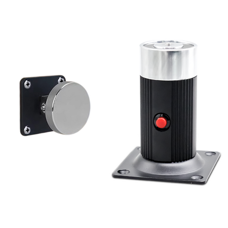 Extended Wall Mount Door Holder | 60kg Holding Force | Durable Metal Construction | Compact Design | by Fire Factory Australia