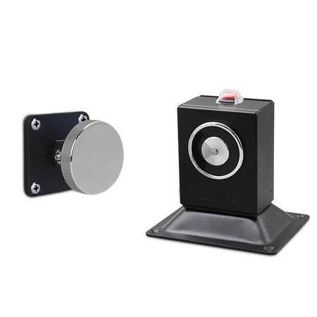 Floor and Wall Mount Door Holder | 60kg Holding Force | Heavy-Duty Metal | by Fire Factory Australia