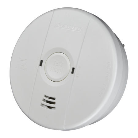 PSA Smoke Alarm Photoelectric 240V | Rechargeable Lithium Battery | Hush & Test Functions | by Fire Factory Australia