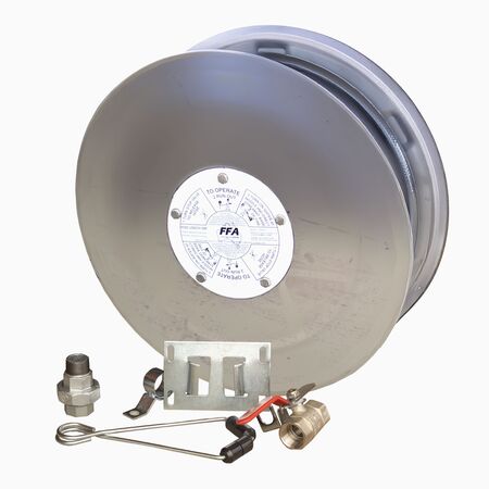 Stainless Steel Fire Hose Reel | 19mm Diameter | 36m Length | Durable Corrosion Resistance | by Fire Factory Australia