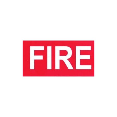 Fire Sign | UV Rated Plastic | 30mm Height Lettering | Compact Size | by Fire Factory Australia