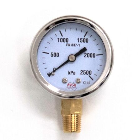 Hydrant Pressure Gauge | Dry Type 55mm | Up to 1000kPa | 1/4 inch PT Thread | by Fire Factory Australia