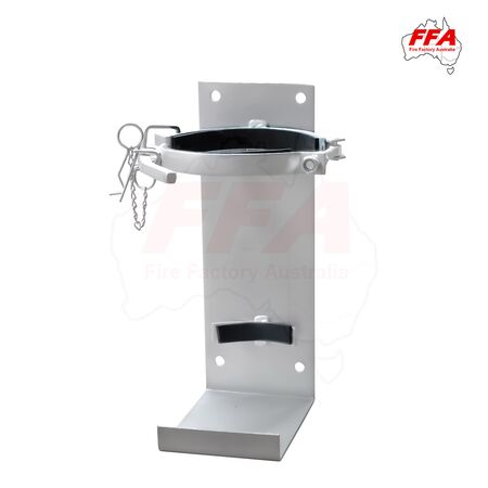 Heavy Duty Vehicle Bracket for 4.5kg Extinguisher | Metal Construction | Silver Finish | by Fire Factory Australia