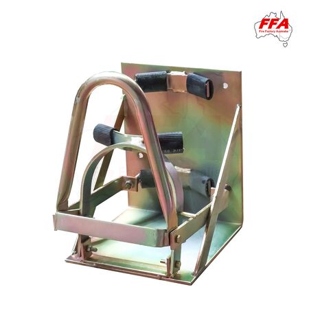 Heavy Duty Vehicle Bracket for 9.0kg Extinguisher | Over Centre Locking Mechanism | Heavy Duty Metal Construction | by Fire Factory Australia