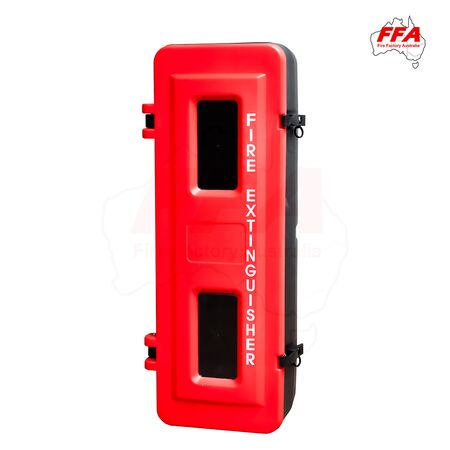 Large Plastic Fire Extinguisher Cabinet | Durable Weather-Resistant Design | Accommodates 9.0kg Extinguishers | by Fire Factory Australia