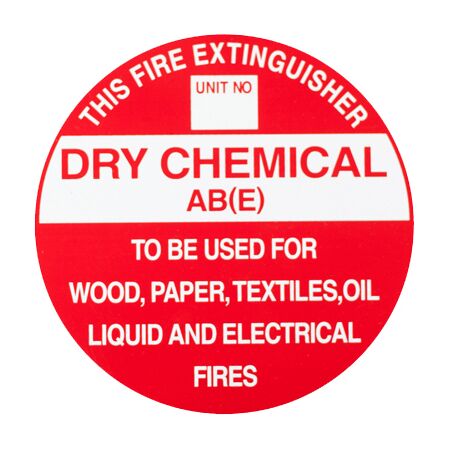 Extinguisher Identification Sign Sticker | Weather-Resistant | Durable for Indoor & Outdoor Use | by Fire Factory Australia