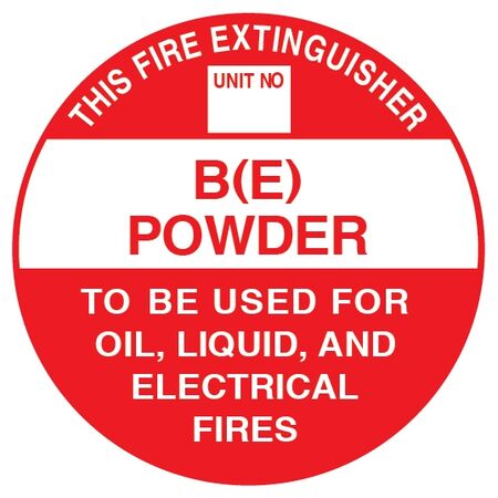 Extinguisher Identification Sign Sticker | Durable Adhesive | Easy Application | 193mm x 193mm | by Fire Factory Australia