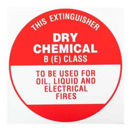 Extinguisher Identification Sign | Durable Weather-Resistant Plastic | Clear Visibility | 193mm x 193mm | by Fire Factory Australia